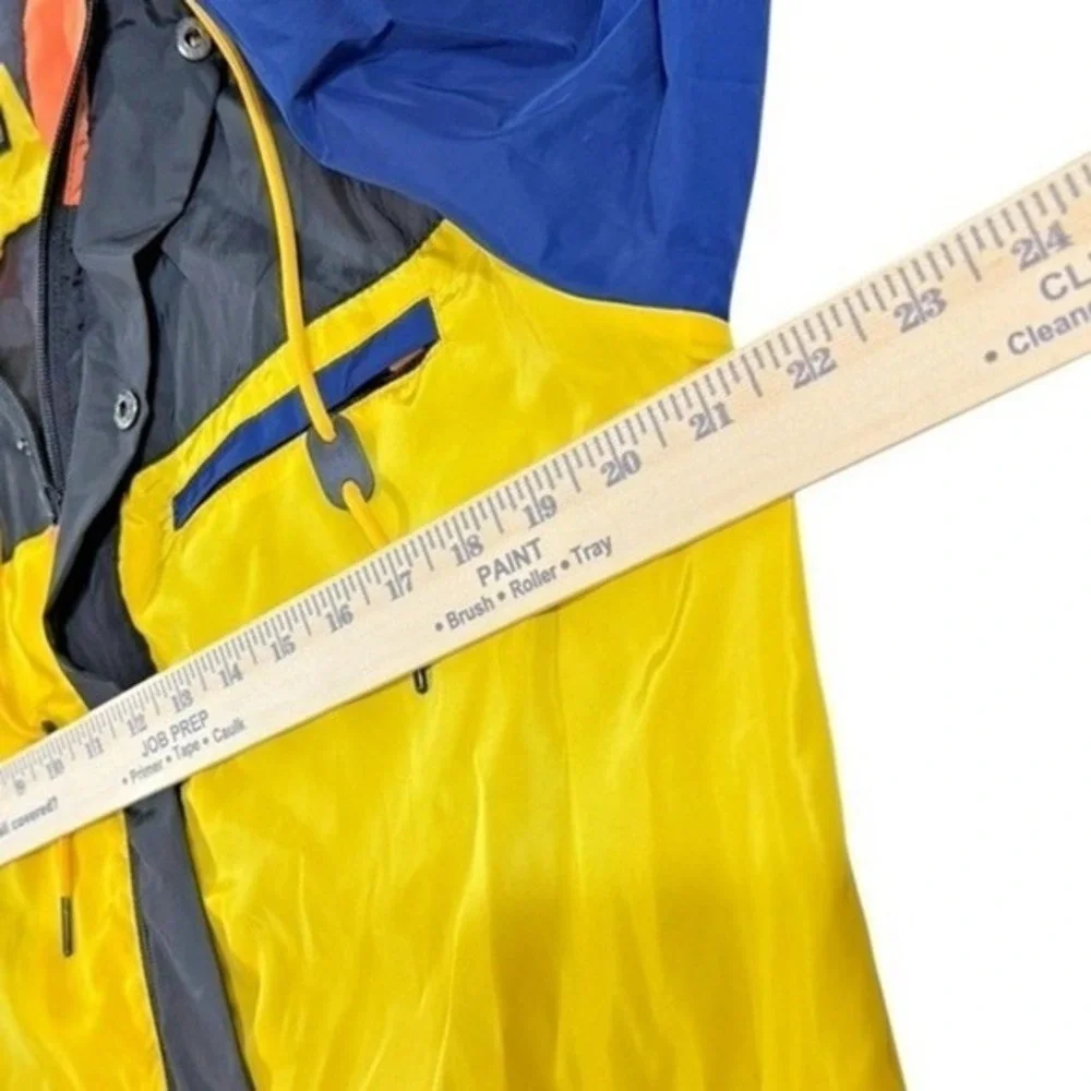 Something After Forever Windbreaker Mens Small Pre-Owned Jacket Yellow Hooded